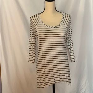 White and black stripped shirt